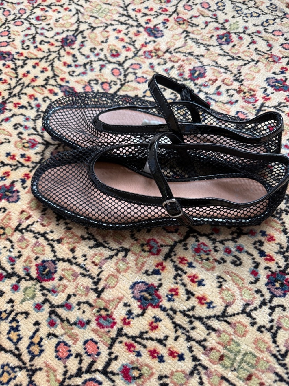 Black Mesh Mary Jane Flats - Women's Fashion Shoes A New Day Target NWT - Picture 4 of 6